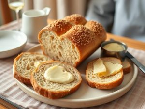 fruehstueck brot und butter