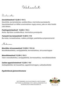 Wille - Olohuone ja Keittiö menu3