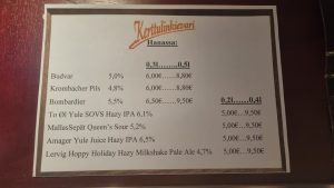 kertulin kievari menu